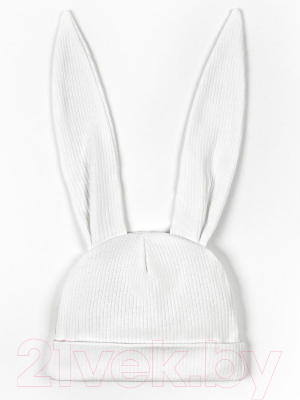 Шапочка для малышей Amarobaby Fashion Bunny / AB-OD22-NE16FBu/33-38 (молочный)