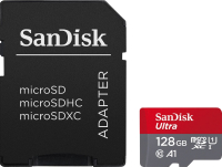 

Карта памяти SanDisk, Ultra microSDXC 128GB + SD адаптер (SDSQXVF-128G-GN6MA)