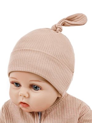 Шапочка для малышей Amarobaby Fashion Gnome / AB-OD22-NE16FG/03-38 (бежевый)