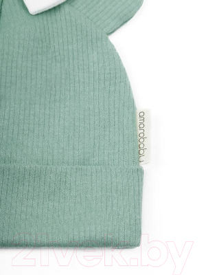Шапочка для малышей Amarobaby Fashion Mini / AB-OD22-NE16FMi/13-38 (зеленый)