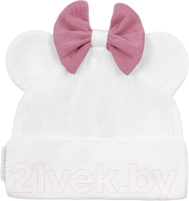 Шапочка для малышей Amarobaby Fashion Mini / AB-OD22-NE16FMi/33-44 (молочный)