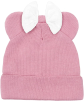 Шапочка для малышей Amarobaby Fashion Mini / AB-OD22-NE16FMi/06-38 (розовый) - 