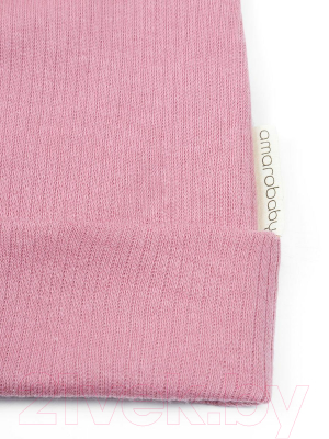 Шапочка для малышей Amarobaby Fashion Mini / AB-OD22-NE16FMi/06-42 (розовый)