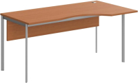 Письменный стол Skyland СА-1SD(R) 1600x900x755 (груша ароза/алюминий) - 