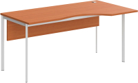 Письменный стол Skyland СА-1SD(R) 1600x900x755 (груша ароза/белый) - 