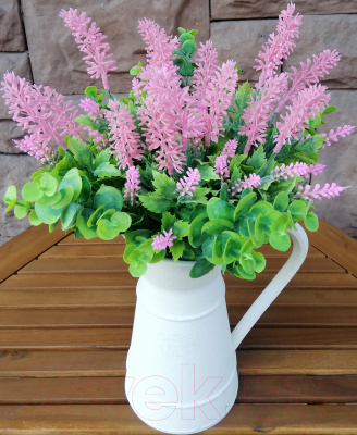 Искусственное растение ForGarden Лаванда в бежевом кувшине / BN10701 (розовый)