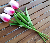 Искусственный букет ForGarden Тюльпаны / BN10692 (3шт, розово-малиновый) - 