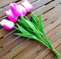 Искусственный букет ForGarden Тюльпаны / BN10697 (5шт, розово-фиолетовый) - 