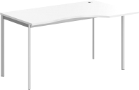 Письменный стол Skyland СА-2S(R) 1400x900x755 (белый/алюминий) - 