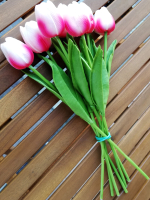 Искусственный букет ForGarden Тюльпаны / BN10694 (7шт, розово-малиновый) - 