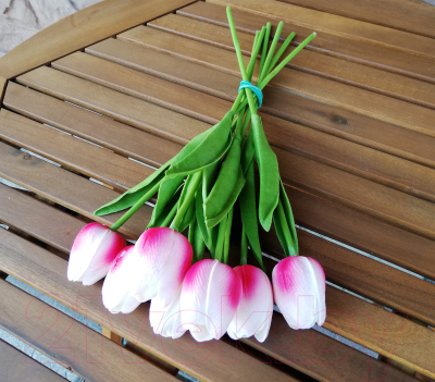 Искусственный букет ForGarden Тюльпаны / BN10694 (7шт, розово-малиновый)