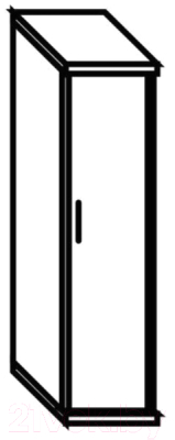 Шкаф-пенал Skyland СУ-1.9(R) с глухой дверью (венге магия)