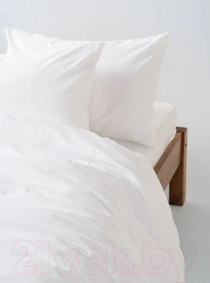 Комплект постельного белья GoodNight Сатин Делюкс Дуэт / 417039 (50x70, молочный)