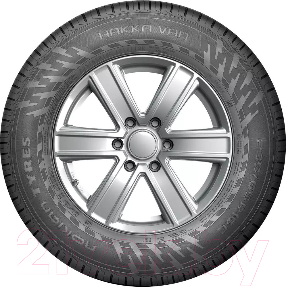 Летняя легкогрузовая шина Nokian Tyres Hakka Van 215/60R17C 109/107R