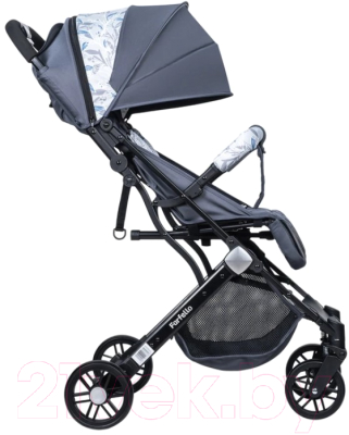 Детская прогулочная коляска Farfello Comfy Go / CG-18 (темно-серый/черный)