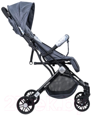 Детская прогулочная коляска Farfello Comfy Go / CG-18 (темно-серый/черный)