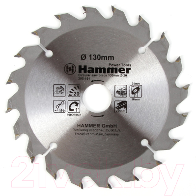 

Пильный диск Hammer, Flex 205-101