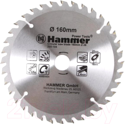 Пильный диск Hammer Flex 205-104