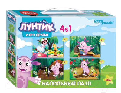 Изображение товара Набор пазлов Step Puzzle Лунтик / 70153