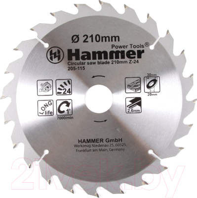 Пильный диск Hammer Flex 205-115