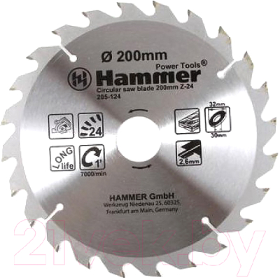 Пильный диск Hammer Flex 205-124