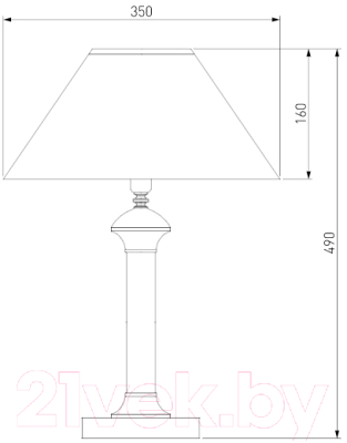 Прикроватная лампа Евросвет Majorka 008/1T RDM (янтарь)