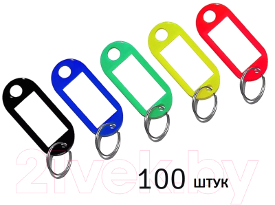 Набор брелоков Sipl Бирка для ключей AG739 (100шт)