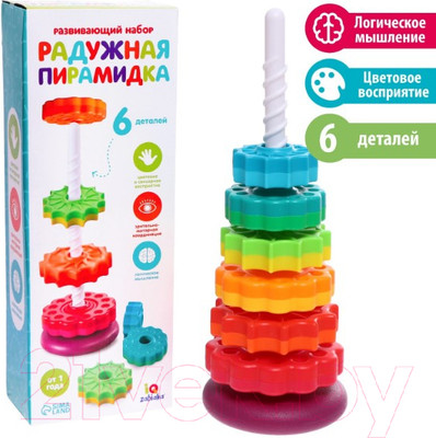 

Развивающий игровой набор, Радужная пирамидка / 7710788