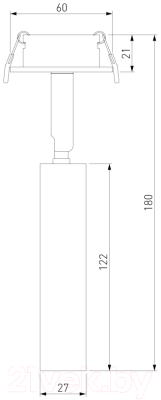 Спот Elektrostandard Diffe 25027/LED (белый)
