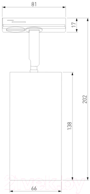Трековый светильник Elektrostandard Diffe 85166/01 (белый/черный)