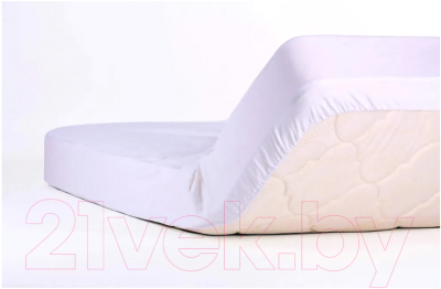 Наматрасник детский Luxsonia Caress Непромокаемый 60x120/15 / Мр0000-0 (белый)