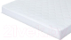 Наматрасник защитный Luxsonia Caress Стеганный 80x200/25 / Мр0000-0 (белый) - 
