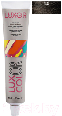 Крем-краска для волос Luxor Professional Luxcolor 4.0 (100мл, коричневый натуральный)