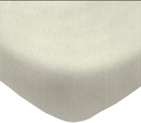 Простыня Luxsonia Махра на резинке 120x200 / Мр0020-6 (молочный) - 