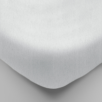 Простыня Luxsonia Махра на резинке 140x200 / Мр0000-0 (белый) - 