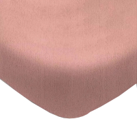 Простыня Luxsonia Махра на резинке 140x200 / Мр0020-5 (розовый) - 