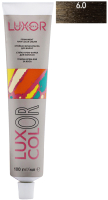 Крем-краска для волос Luxor Professional Luxcolor 6.0 (100мл, темный блондин натуральный) - 