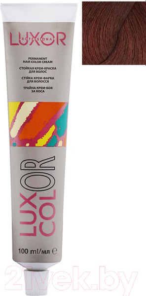 Крем-краска для волос Luxor Professional Luxcolor 6.46 (100мл, темный блондин медный красный)