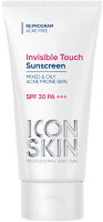 Крем солнцезащитный Icon Skin Invisible Touch SPF 30 для жирной и комбинированной кожи (50мл) - 