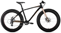 Велосипед Forward Bizon 26 2022 / RBK22FW26565 (черный/бежевый) - 