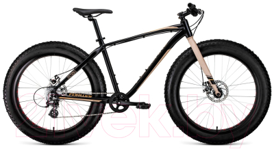 Велосипед Forward Bizon 26 2022 / RBK22FW26565 (черный/бежевый)