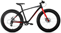 Велосипед Forward Bizon 26 2022 / RBK22FW26566 (черный/красный) - 