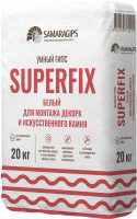 

Гипс строительный SAMARAGIPS, Умный гипс для монтажа декора Superfix