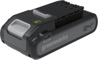 Аккумулятор для электроинструмента Greenworks 24V с двумя USB-C разъемами / 2940407 (4 А/ч) - 