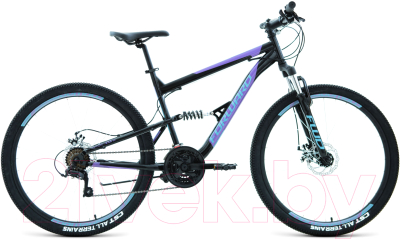 Велосипед Forward Raptor 27.5 2.0 D 2022 / RBK22FW27784 (черный/фиолетовый)