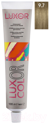 Крем-краска для волос Luxor Professional Luxcolor 9.7 (100мл, очень светлый блондин шоколадный)