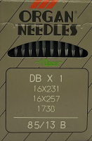 Набор игл для промышленной швейной машины Organ DBx1 85 B (SUK) ORG-10 (для высокоэластичных тканей) - 