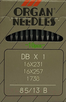 Набор игл для промышленной швейной машины Organ DBx1 85 B (SUK) ORG-10 (для высокоэластичных тканей)