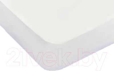 Наматрасник защитный Luxsonia Double Jersey 200x200x20 / Мр0000-0 (белый)
