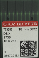 Набор игл для промышленной швейной машины Groz-Beckert DBx1 80 R GB-10 (универсальные) - 